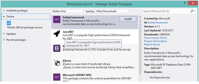 Entity framework